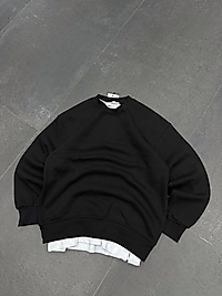 DÜZ SİYAH SWEATSHİRT